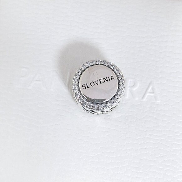 Pandora Slovenia Flag Bead Charm Bracelet Pendant S925 Silver with box - Picture 2 of 7